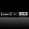 5mW 532nm Short-Feder-Form Side-Taste Kaleidoscopic Green Laser Pointer Pen Schwarz