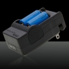 5 in 1 2000mW Straight Type High Power Blue Light Laser Pointer Suit Black