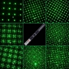 F520 5mW 532nm Cielo estrellado puntero láser verde (2 x AAA) Negro + Plata