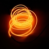 Lampe LED flexible 3m Rope 2-3mm fil d'acier bande LED avec le contrôleur d'Orange