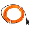 LED Flexible Lamp 3m 2-3mm Steel Wire Rope LED Strip with Controller Orange