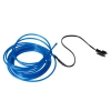 Lámpara de LED flexible de 3 m de 2-3 mm de alambre de acero de la cuerda tira de LED azul con controlador