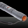Motif 5mW Extension-Type de focus Green Dot Facula stylo pointeur laser avec 18 650 Argent Batterie rechargeable