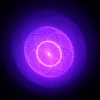 5mW Dot Motif / Motif étoilé / Multi-point Patterns Light Purple Pen pointeur laser Argent