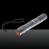 200mW Extension-Type Focus Green Dot Pattern Facula Laser Pointer Pen with 18650 Rechargeable Battery Silver