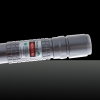 200mW Extension-Type Focus verde Dot Pattern Facula Laser Pointer Pen com 18.650 Prata Bateria Recarregável