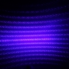 2000mW Fokus Sternenmuster Pure Blue Licht-Laser-Zeiger-Feder mit 18650 Akku Schwarz