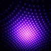 100mW Dot Pattern / Starry Pattern / Multi-Patterns Focus Penna puntatore laser viola chiaro Silver