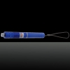 100mW Focus Starry Pattern Green Light Laser Pointer Pen with 18650 Rechargeable Battery Blue