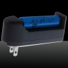 1000mW Extensão-Type Foco Puro Azul Dot Padrão Facula Caneta Laser Pointer com 18650 Bateria Recarregável Prata