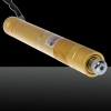 1000mW fuoco Starry modello blu luce laser Pointer Pen con 18.650 batteria ricaricabile Giallo