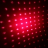 300mw meio aberto estrelado padrão luz vermelha nu ponteiro laser prata