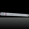 50mW Milieu Ouvert Motif étoilé Purple Light Naked Laser Pointer Pen Silver
