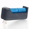 2000mW 405nm Focus Pure Blue Beam Light puntero láser con 16340 batería recargable negro