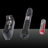 300mW 620 Click Style Open-back Blue Laser Pointer with Clip / Battery Black