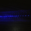 5 in 1 argento 2000MW 532nm fascio puntatore laser blu (2x1200mAh)