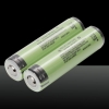 2pcs Panasonic 18650 3.7V 3400mAh batterie ricaricabili al litio con lamiera di protezione verde