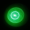 5 en 1 30mW 532nm pluma de puntero láser caleidoscópica medio abierto verde