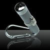 2 in 1 5mW 650nm rot Laserpointer Silber (Red Laser + LED-Taschenlampe)