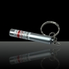2 en 1 5mW 650nm Pen pointeur laser rouge Argent Surface (lasers rouges + LED Flashlight)