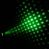 5 en 1 50 mW 532nm medio abierto Kaleidoscopic puntero láser verde pluma