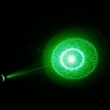 2pcs 5 en 1 100mW 532nm Mid-open caleidoscópica puntero láser verde pluma