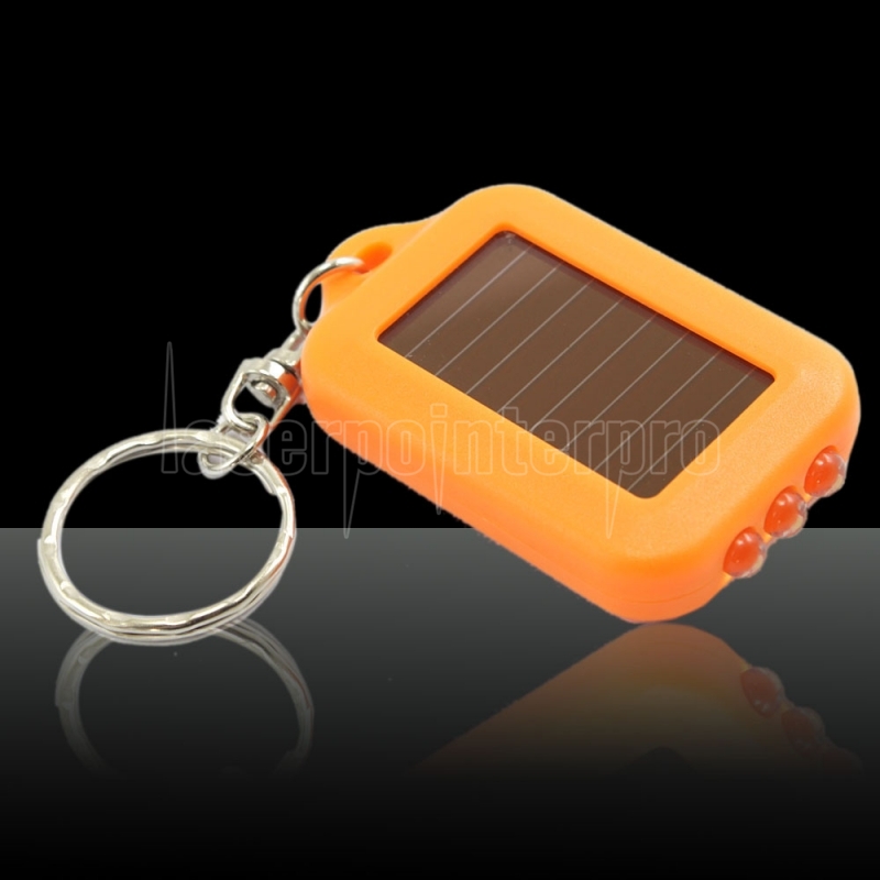 orange Starnearby multifonctionnel Énergie solaire 3 lumière électrique à LED Lampe torche porte-clés accessoire 