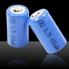 1pcs CR2 3.7V 600mAh Rechargeable Battery Deep Blue