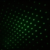 Argent kaléidoscopique pointeur laser vert 100mW 532nm acier chrome (avec deux piles AAA)