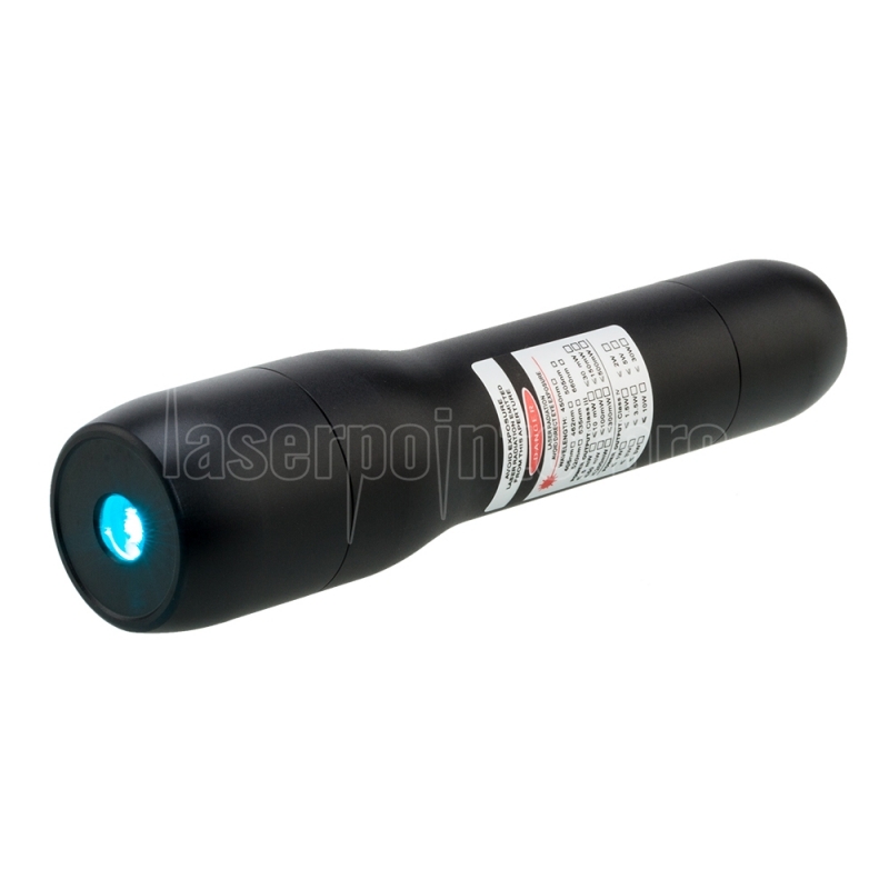 Focusable Dot  488nm 1mW Waterproof Laser Pointer Cyan-Blue Lazer Torch Box 