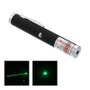 200mW 532nm Penna puntatore laser ricaricabile a singolo raggio con luce verde a raggio nero