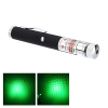 200mW 532nm feixe de luz verde estrelado recarregável ponteiro laser preto