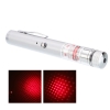 Prata recarregável estrelado da pena do ponteiro do laser da luz do feixe vermelho de 200mW 650nm