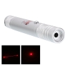 200mW 650nm Ricaricabile Puntatore laser rosso Fascio di luce Argento a singolo punto