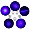 305 200mW 405nm 5 in 1 nachladbarer blauer Laser-Zeiger-Strahl Licht sternenklares Laser-Schwarzes