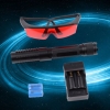 500mw 450nm Queima de Azul Laser ponteiro kits Preto 015