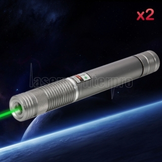 2x 800miles Super Bright Red+Green Laser Pointer Pen Astronomy Star Beam&Charger 