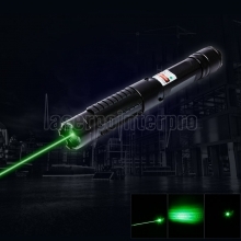 5-en-1 5000mW 532nm Beam Light Green Pointer Pen Kit negro