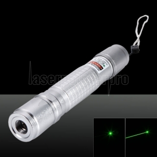 230MW 532nm fascio verde della luce laser Pointer Pen grigio argento 853