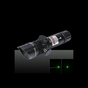Black Sighter Laser da 50mW con raggio verde e luce inclinata