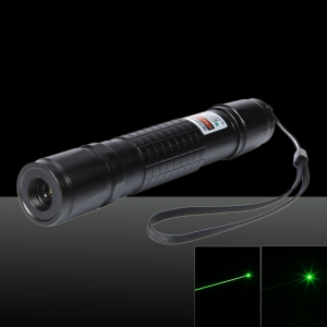 50mW 532nm feixe de luz verde ponteiro laser preto