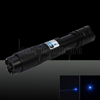 2000mW queimando a luz do feixe azul que focaliza a cabeça do ponteiro laser caneta preto