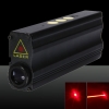 230mW 650nm orange Beam Licht Doppelseitige Laserpointer + US-Standard-Adapter Schwarz