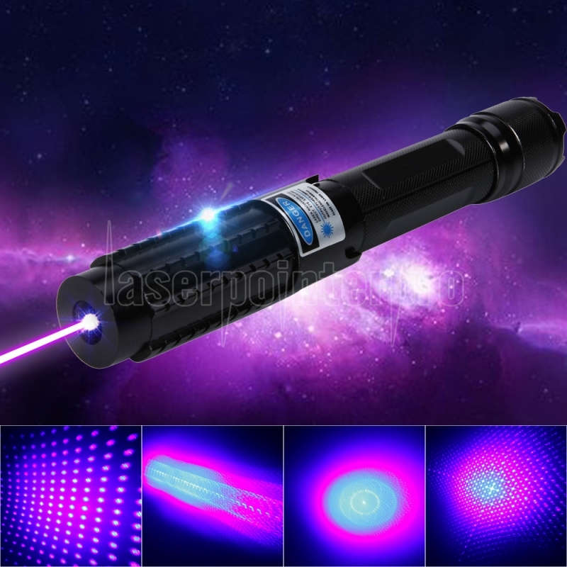 Pack of 2 Astronomy 500 Miles Blue Purple Laser Pointer Pen Visible Beam Lazer 