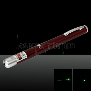 1mW 532nm vert faisceau de lumière à point unique rechargeable stylo pointeur laser rouge