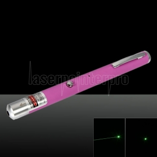 1mW 532nm fascio verde chiaro a un punto ricaricabile Laser Pointer Pen Rosa