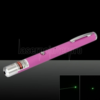 5mW 532nm feixe de luz único ponto recarregável Laser Pointer Pen-de-rosa