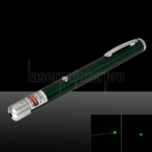 5mW 532nm Green Beam Light puntero láser recargable de un solo punto Pen Green