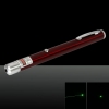 100mW 532nm faisceau vert clair à point unique rechargeable stylo pointeur laser rouge