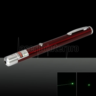 100mW 532nm faisceau vert clair à point unique rechargeable stylo pointeur laser rouge